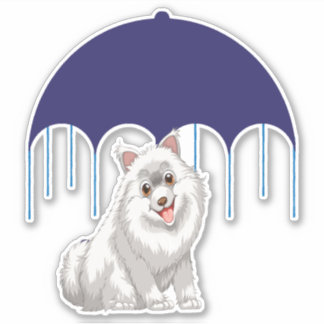 Keeshond Aufkleber