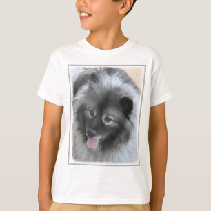 Keeshond Bailey Malerei - Süße originelle Hundekun T-Shirt