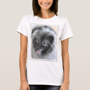 Keeshond Bailey Painting - Niedliche Original Dog  T-Shirt