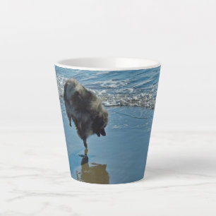Keeshond Ballettfotos - Niedliche Original Dog Art Milchtasse