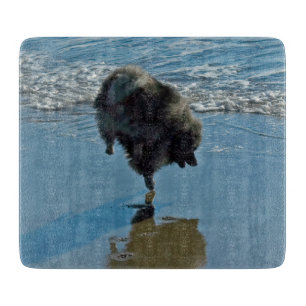 Keeshond Ballettfotos - Niedliche Original Dog Art Schneidebrett