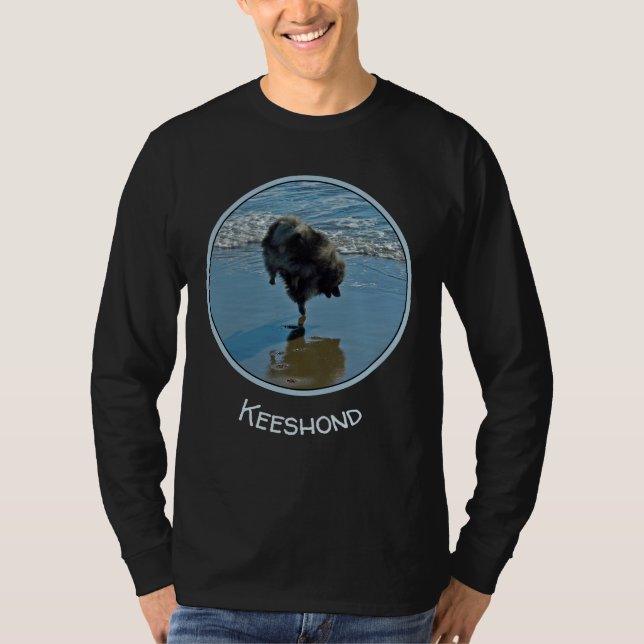 Keeshond Ballettfotos - Niedliche Original Dog Art T-Shirt (Vorderseite)
