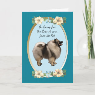 Keeshond-, Beileids-oder Haustier-Verlust Karte