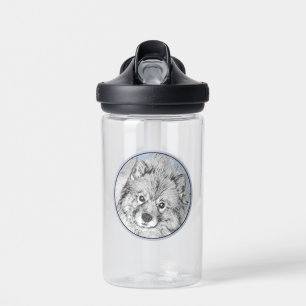 Keeshond Beth Malerei - Süße originelle Hundekunst Trinkflasche
