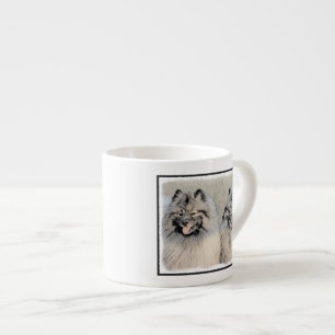 Keeshond Brothers Painting - Original Dog Art Espressotasse