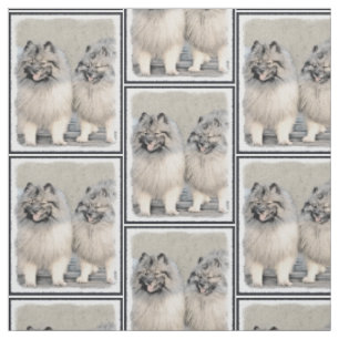 Keeshond Brothers Painting - Original Dog Art Stoff