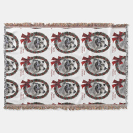 Keeshond Christmas Decke