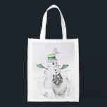 Keeshond Christmas Snowman Painting Dog Art Wiederverwendbare Einkaufstasche<br><div class="desc">Keeshond Weihnachten Snowman Hund Portrait, Original-Bild. Wir sind auf niedliche und lustige Originalkunst spezialisiert, die wir für Sie selbst oder als Geschenk für Ihre Keeshond-Freunde kaufen können. Seien Sie kreativ - klicken Sie auf KENNEN, um Text hinzuzufügen/zu entfernen/zu ändern, das Bild zu verändern, Farben zu ändern oder alles andere, was...</div>