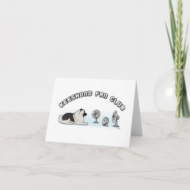 Keeshond Fan Club Karte (Vorderseite)