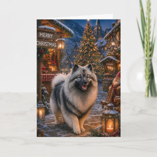 Keeshond Ferien Feiertagskarte