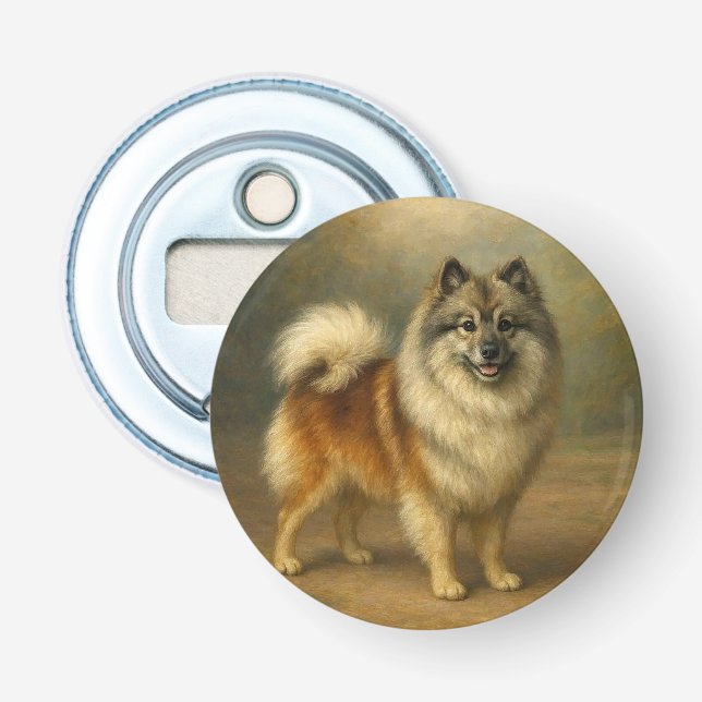 Keeshond Flaschenöffner (Vorderseite)