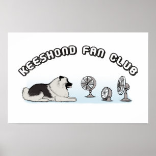 Keeshond Fond Club Poster