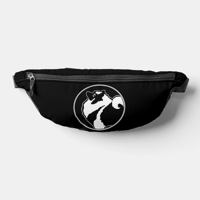 Keeshond Graphic Kontur Niedlich Original Pet Dog  Bauchtasche (Ablage )