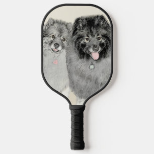 Keeshond Graphics Keeshond Mama and Son Pickleball Schläger