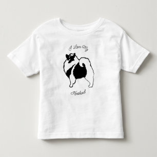 Keeshond Graphics - Niedlich Original Dog Art Todd Kleinkind T-shirt