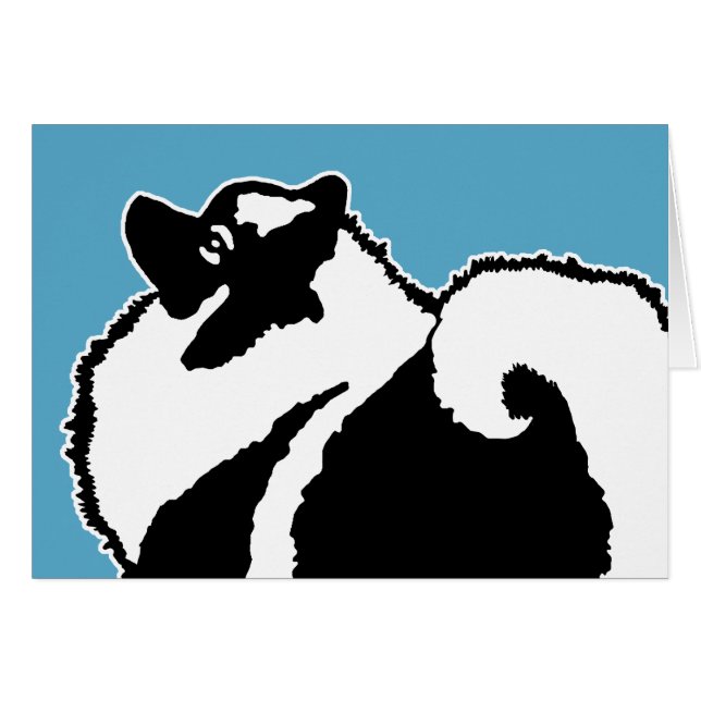 Keeshond Graphics - Niedliche Original Dog Art (Vorderseite (Horizontal))