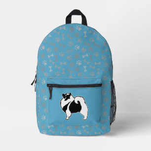 Keeshond Graphics - Niedliche Original Dog Art Bedruckter Rucksack