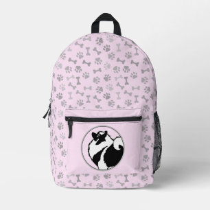 Keeshond Graphics - Niedliche Original Dog Art Bedruckter Rucksack
