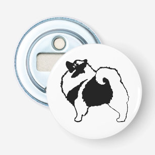 Keeshond Graphics - Niedliche Original Dog Art Flaschenöffner