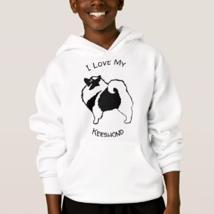Keeshond Graphics - Niedliche Original Dog Art Hoodie