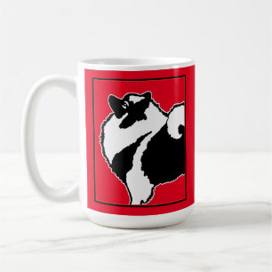 Keeshond Graphics - Niedliche Original Dog Art Kaffeetasse