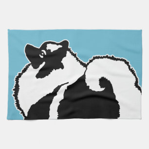 Keeshond Graphics - Niedliche Original Dog Art Küchentuch