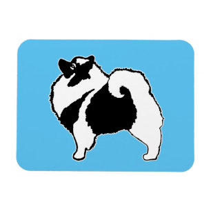 Keeshond Graphics - Niedliche Original Dog Art Magnet