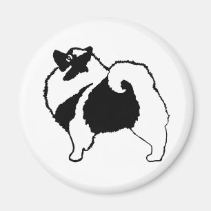 Keeshond Graphics - Niedliche Original Dog Art Magnet