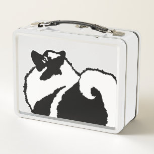 Keeshond Graphics - Niedliche Original Dog Art Metall Brotdose