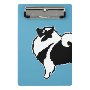 Keeshond Graphics - Niedliche Original Dog Art Mini Klemmbrett
