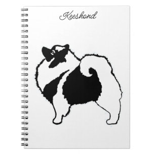Keeshond Graphics - Niedliche Original Dog Art Notizblock
