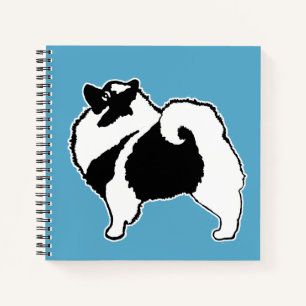 Keeshond Graphics - Niedliche Original Dog Art Notizbuch