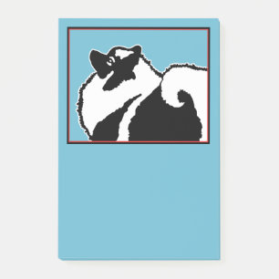 Keeshond Graphics - Niedliche Original Dog Art Post-it Klebezettel