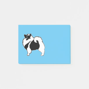 Keeshond Graphics - Niedliche Original Dog Art Post-it Klebezettel