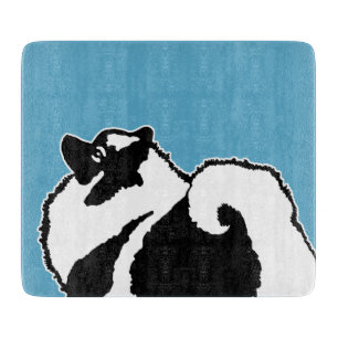 Keeshond Graphics - Niedliche Original Dog Art Schneidebrett