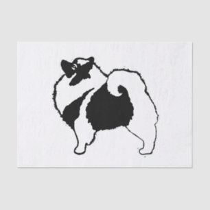Keeshond Graphics - Niedliche Original Dog Art Seidenpapier