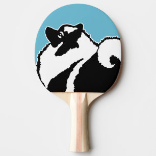 Keeshond Graphics - Niedliche Original Dog Art Tischtennis Schläger