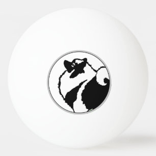 Keeshond Graphics - Niedliche Original Dog Art Tischtennisball