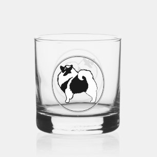 Keeshond Graphics - Niedliche Original Dog Art Whiskyglas