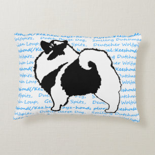 Keeshond Graphics - Niedliche Original Dog Art Zierkissen