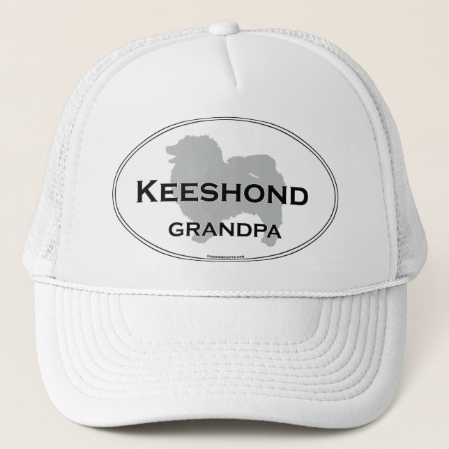 Keeshond-Großvater Truckerkappe (Vorderseite)