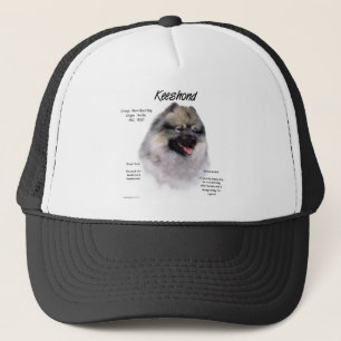 Keeshond History Design Truckerkappe
