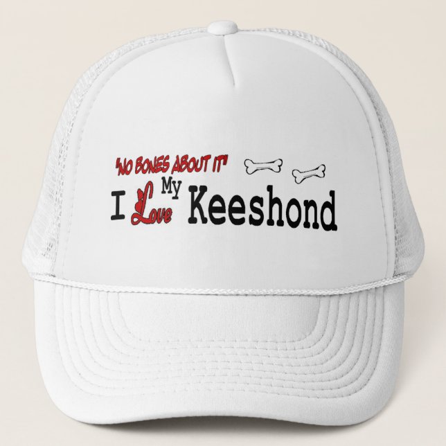 Keeshond (I Liebe) Hat Truckerkappe (Vorderseite)