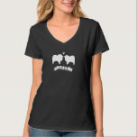 Keeshond Liebe - Hunde Silhouetten mit Herz T-Shirt<br><div class="desc"></div>