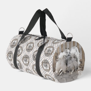Keeshond Malen Hintern am Tor Niedliche Hundkunst Duffle Bag