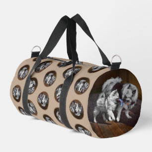 Keeshond Malerei Spielzeit Süße Originale Hunde Ku Duffle Bag
