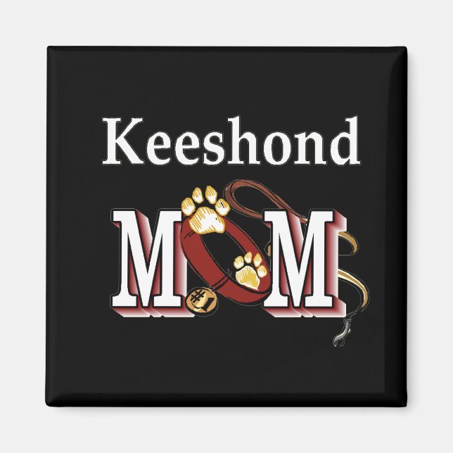 Keeshond MAMA Geschenke Magnet (Vorne)