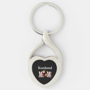 Keeshond MAMA Geschenke Schlüsselanhänger