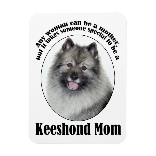 Keeshond-Mama Magnet (Vertikal)