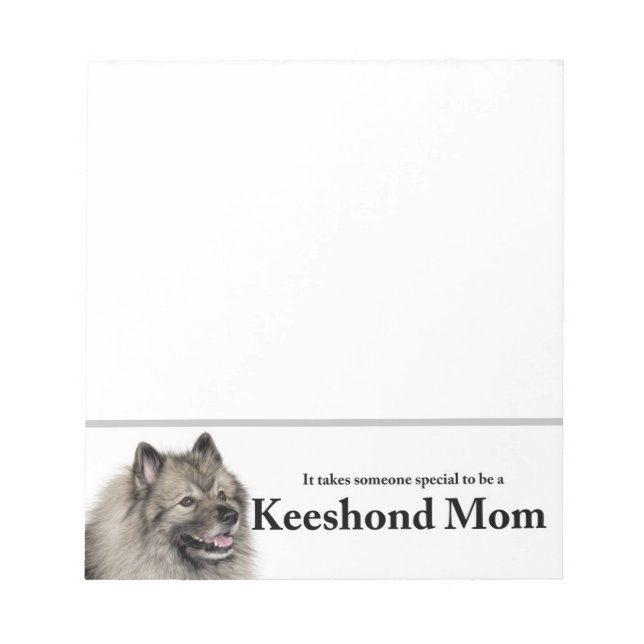 Keeshond-Mama Notizblock (Vorderseite)
